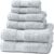 Viscose from Bamboo Bath Towels Set of 6 – Extra Plush 700 GSM Quick Dry Cotton Blend for Luxury Bathroom Comfort – Super Soft, Large, Absorbent – Mist