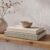 ZICOTO Set of 2 Beautiful Decorative Linen Books – Aesthetic Faux/Fake Books for Modern Home Decoration on Coffee Table, Bookshelf or Mantel – Stylish Keepsake Box and Photo Storage Solution