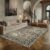 PureCozy 6×9 Washable Area Rug Brown for Living Room Vintage Non Slip Low Pile Carpet Soft Traditional Distressed Throw Rug for Dining Room Bedroom Office Indoor