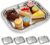 4-Pack Large Oval Silver Serving Trays – 15.7″x10.8″ Mirror Platter Set for Party, Wedding, Birthday, Christmas, Appetizers, Desserts, Food Display, Kitchen Table, Buffet