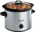 Crock-Pot 3-Quart Manual Slow Cooker, Serves 3+ People, Great for Small Meals, Dips, & Sides; Removable Stoneware is Oven & Dishwasher-Safe, Stainless Steel