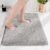 Disolla Grey Bathroom Rug 17×24 – Non-Slip Plush Small Bath Mat, Highly Absorbent & Ultra Soft Fluffy Floor Mat, Machine Washable for Shower and Tub