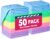 TEAWOO Microfiber Cleaning Cloths-50 Pack, Microfiber Towels Bulk, Towels for Cars & Home, Cleaning Rags 5 Colors Assorted (12×12 inches)