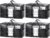 TAILI Extra Large Moving Bags, 4 Pack Black Heavy Duty Totes For Storage with Visible Window, Wrap Around Handles, Storage Bags for Space Saving, Alternative to Moving Boxes