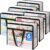 TasticTotes 6 Pack Clear Storage Bags for Comforter, Clothes & Bedding, Plastic Blanket Storage with Zipper and Handle, Moving Bags, Closet Organizer and Under-Bed Storage (40L)