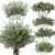 lovemoon 130 Pcs Artificial Mixed EucalyptusStems Bulk, 5 Kinds of Faux GreeneryEucalyptus Leaves Bulk for Vase Wedding DIY Bouquets Floral Arrangement Home Decor (130, Green)