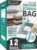 Cozy Essential Vacuum Storage Bags, 80% Compression Vacuum Seal Space Saver Plastic Packaging Bags for Clothes, Blankets, Pillow, Bedding, Comforters, Sealer Clothing Storage,12 Jumbo