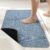 Bath Mat,Ultra Thin Bathroom Rugs,Rubber Bath Mats for Bathroom,No Slip Bath Rugs,Quick Dry,Machine Washable,Low Pile,Absorbent,Shower Outside,Sink,Home Decor Accessories.Blue,1’5″x2’3″(17x27inch)