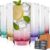 Colored Highball Glasses Set of 6,13oz Drinking Glass Cups for Mixed Drink Cocktail, Beer, Mojito, Water and Juice,Thick Tall Crystal Glassware for Kitchen, Restaurant, Home Bar and Parties