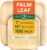 ECO SOUL 7&10 Inch Disposable Palm Leaf Bamboo Bundle Plates, (100 Pack) | Premium, Natural, Food-Safe, Heavy Duty, Compostable, Eco-Friendly, Biodegradable,Parties, Weddings, BBQs
