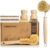 DEBETOOL 6 Piece Bamboo Dish Brush Set with Coconut Sponge – Wooden Dish Brush with Sisal and Palm Fiber, Natural Bamboo Dish Scrub Brush for Kitchen Cleaning Dishes, Pots, Pans, Bottles, Vegetables