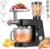 VIVOHOME 9 in 1 Multifunctional Stand Mixer with Fermentation, 6 Speed 7.5 Quart Kitchen Electric Food Mixer with Timer, Meat Grinder, Juice Blender, Vegetable Slicer, Pasta and Cookie Maker, Black