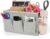 Lilithye Bedside Storage Organizer with Fixed Straps and Water Bottle Holder for Home, College, Dorm, Bunk / Hospital Bed, Crib Bed Rails (Grey)