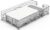 Guest Towel Holder Tray for Bathroom Countertop, Silver Metal | Guest Bathroom, Powder Room & Vanity Use