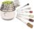 Simply Gourmet Measuring Cups & Spoons Set of 12, 18/08 Stainless Steel Kitchen Gadgets, Stackable Design with Long Handle Spoons, Fits in Spice Jars, Cooking & Baking Set for Dry & Liquid