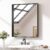 Keonjinn 24 x 30 in Black Bathroom Mirror, Black Brushed Framed Mirror for Over Sink, Rectangle Vanity Mirrors with Square Corner, Alumium Alloy Frame, Modern Farmhouse Style