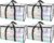 BALEINE 4-Pack Oversized Moving Bags with Reinforced Handles, Heavy-Duty Storage Tote for Clothes, Moving Supplies (Clear, 4-Pack)