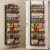 8 Tier Pantry Door Organizer Spice Rack, 2-IN-1 Wall Mount or Hanging Over Door Seasoning Organizer with Adjustable Baskets, Heavy Duty Behind Door Storage Shelves for Pantry, Cabinet and Kitchen