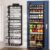 Over the Door Pantry Organizer 8 Tiers Hanging Door or Wall Mounted Spice Rack with Adjustable Acrylic Basket,Heavy Duty Metal Seasoning Storage Shelf for Kitchen Pantry and Bathroom