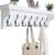 WEBI Coat Rack Wall Mount with Shelf,35″ Long White Wall Shelf with Hooks Underneath,Entryway Coat Rack with 7 Triple Hooks for Hanging Coats,Bathroom,Mudroom,Hallway