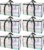 BALEINE 6-Pack Oversized Moving Bags with Reinforced Handles, Heavy-Duty Storage Tote for Clothes, Moving Supplies (Clear, 6-Pack)