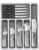 49-Piece Silverware Set with Organizer, Heavy Duty Stainless Steel Flatware Set for 8, Cutlery Utensil Sets with Steak Knives, Rust-proof, Mirror Polished, Dishwasher Safe, Heavy Duty