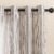 MYSKY HOME Black Striped Curtains for Bedroom 84 Inches Long Farmhouse Linen Blended Light Filtering Ticking Stripe Pinstripe Patterned Curtains for Bedroom, Grommet, 2 Panels, 52″ Wide