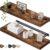 QEEIG Floating Shelves for Wall 23.6″ Long – Wall Mounted Shelf Bathroom Kitchen Living Room Bedroom Farmhouse Home Decor Display Bookshelf Set of 2, Rustic Brown (008-60BN)