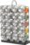 Orii 20 Jar Spice Rack Stainless Steel with Spices Included – Standing Rack Shelf Holder & Countertop Spice Rack Tower Organizer for Kitchen Spices