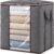 Fixwal Extra Large Blanket Storage Bags 120L Comforter Storage Bags with Reinforced Handles Breathable Clothes Storage Containers for King Comforter Bedding Pillow Sheet Grey
