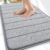 OLANLY Memory Foam Bath Mat 30×20, Super Soft Absorbent Bathroom Rugs, Quick Dry, Machine Washable Shower Floor Rugs, Bathmat Carpet, Bathroom Home Decor Accessories, Grey